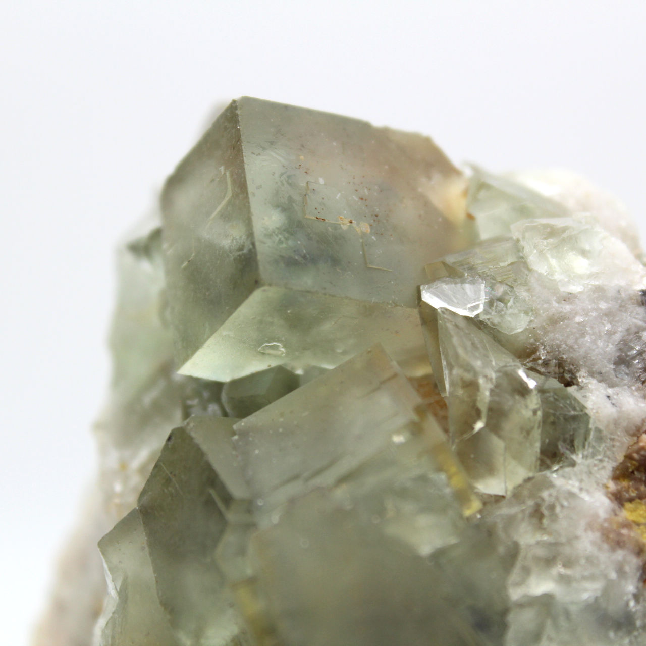 Piedra de fluorita sobre matriz: Ejemplar verde para coleccionistas